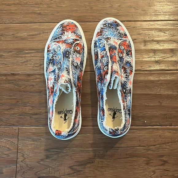 Corkys Babalu Fireworks No Tie Sneakers Size 9 - Picture 2 of 5